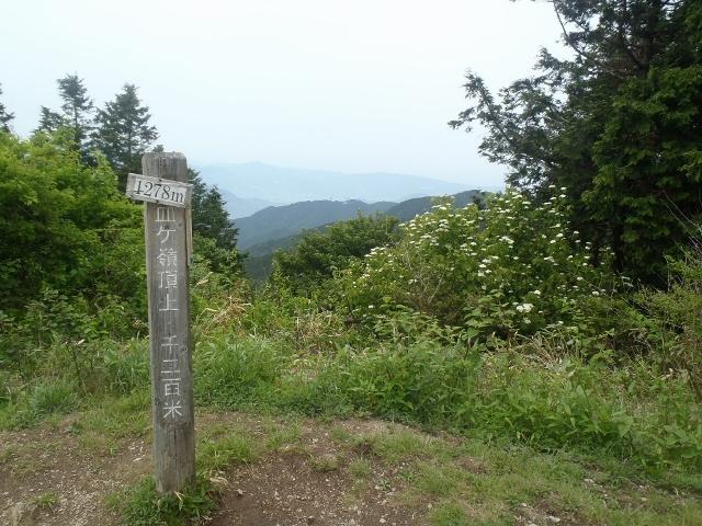 皿ヶ峯山頂　1278m